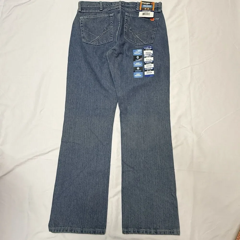 Wrangler FR 42 Vintage Boot Relaxed Fit Jeans FRCV42V CAT 2 2112 35X34